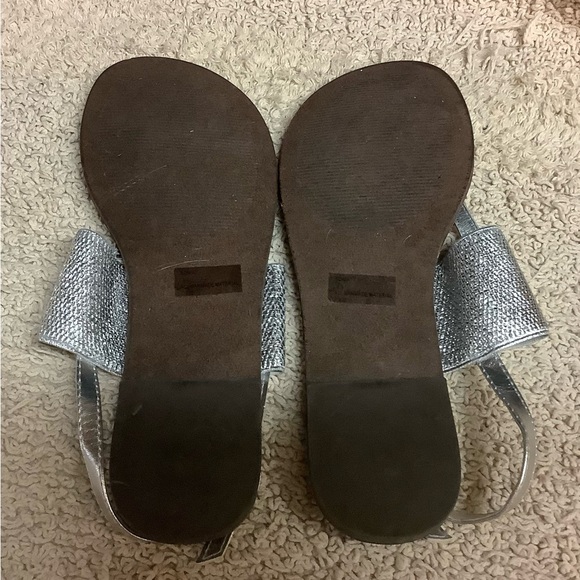 Silver Steve Madden sandals size 8.5 - Picture 3 of 5